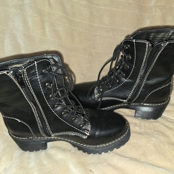Madden Girl Hawke Black Lace-Up Combat Boots - Picture 4 of 10
